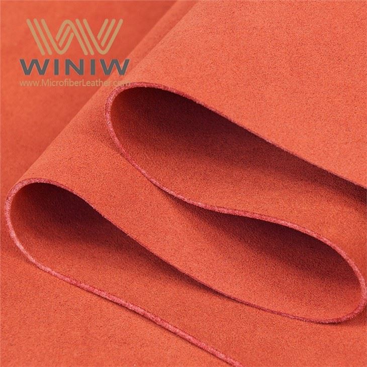 Soft Strong Wearing Red Suede Leather